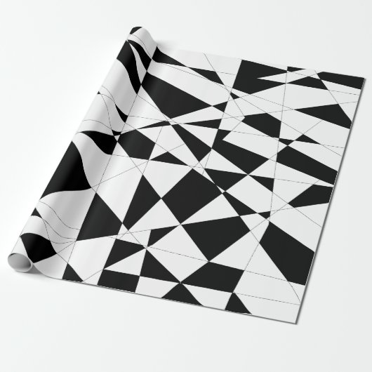 Zerbrochenes Leben in Schwarzem u. im Weiß Geschenkpapier (Ungerollt)