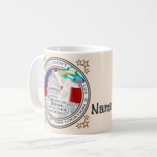 Zerbrochenes politisches System Kaffeetasse (Vorderseite Links)