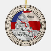 Zerbrochenes politisches System Keramik Ornament (Vorne)