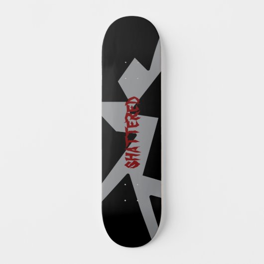 zerbrochenes Skateboard-Deck Skateboard (Vorderseite)