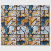 Zerbrochenes und gebrochenes engstirniges Grenzkon Geschenkpapier (Flach)