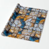 Zerbrochenes und gebrochenes engstirniges Grenzkon Geschenkpapier (Ungerollt)