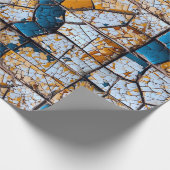 Zerbrochenes und gebrochenes engstirniges Grenzkon Geschenkpapier (Ecke)