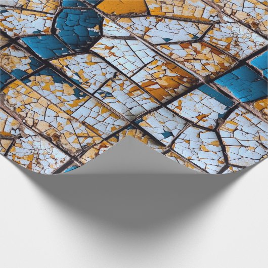 Zerbrochenes und gebrochenes engstirniges Grenzkon Geschenkpapier (Ecke)