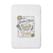 Zerbrochenes wird zu Gold Jesus Kintsugi zerbroche Badematte (Vorderseite Vertikal)