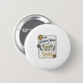 Zerbrochenes wird zu Gold Jesus Kintsugi zerbroche Button (Vorne & Hinten)