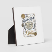 Zerbrochenes wird zu Gold Jesus Kintsugi zerbroche Fotoplatte (Vorderseite)