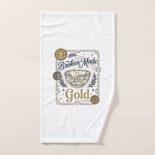 Zerbrochenes wird zu Gold Jesus Kintsugi Zerbroche Handtuch (Handtuch)
