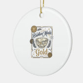 Zerbrochenes wird zu Gold Jesus Kintsugi zerbroche Keramik Ornament (Links)