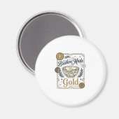 Zerbrochenes wird zu Gold Jesus Kintsugi zerbroche Magnet (Vorderseite/Rückseite)