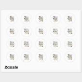 Zerbrochenes wird zu Gold Jesus Kintsugi zerbroche Runder Aufkleber (Blatt)