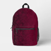 Zerdrückte Blüte Bedruckter Rucksack (Vorderseite)