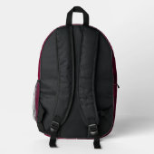 Zerdrückte Blüte Bedruckter Rucksack (Rückseite)