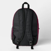 Zerdrückte Blüte Bedruckter Rucksack (Rückseite)