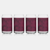 Zerdrückte Blüte Dosenglas (Vorderseite)