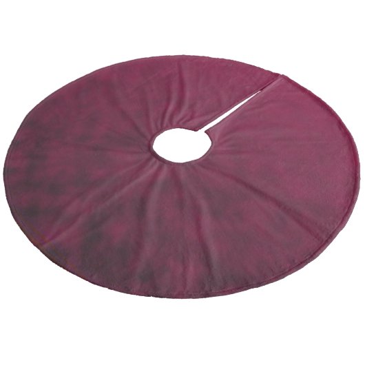 Zerdrückte Blüte Fleece Weihnachtsbaumdecke (Schrägansicht)