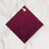 Zerdrückte Blüte Geschenkanhänger (Rückseite)