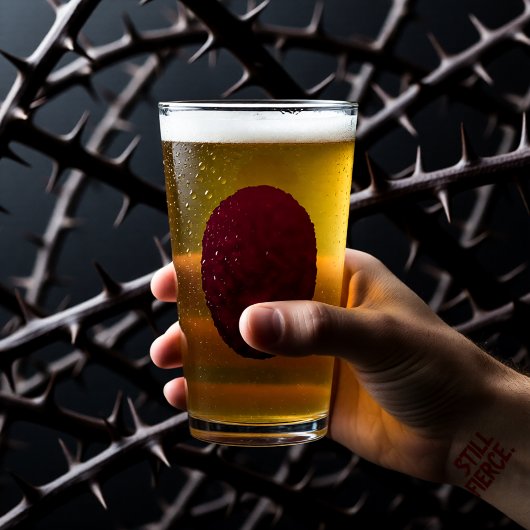 Zerdrückte Blüte Glas