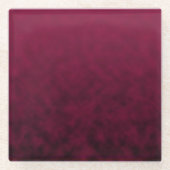 Zerdrückte Blüte Glasuntersetzer (Vorderseite)