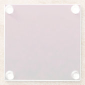 Zerdrückte Blüte Glasuntersetzer (Rückseite)