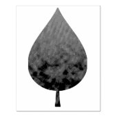 Zerdrückte Blüte Gummistempel (Prägung)