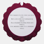 Zerdrückte Blüte Ornament Karte (Vorderseite)