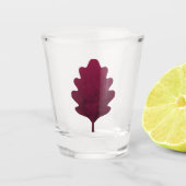 Zerdrückte Blüte Schnapsglas (Vorderseite)