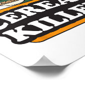 Zerealien Killer Food Puff Spaß Kostüm Spaß Hallow Poster (Ecke)