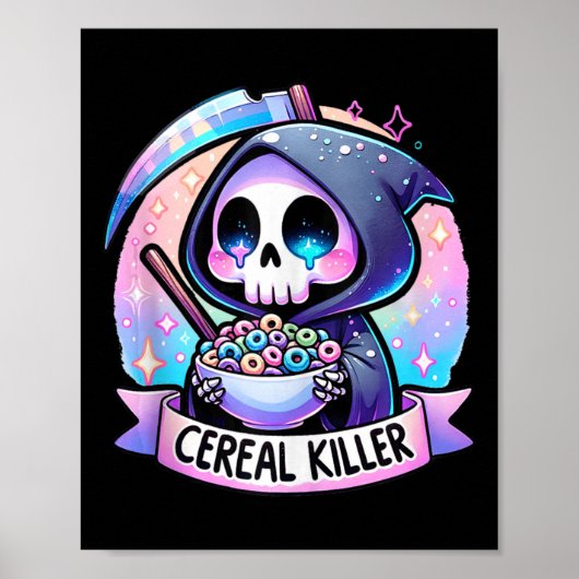 Zerealien Killer Frühstück Getreidefälle Getreide Poster (Vorne)