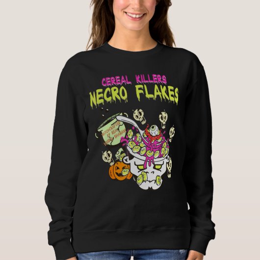 Zerealien Killer Zombies Horror Puppen Getreide Le Sweatshirt (Vorderseite)