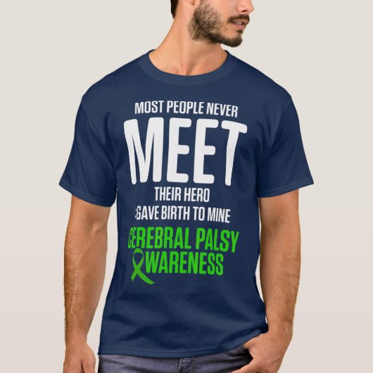 Zerebral Palsy CP Bewusstsein Birth Warrior T-Shirt (Vorderseite)