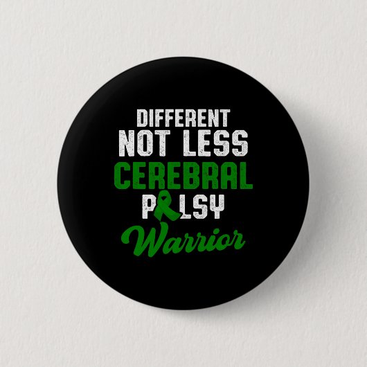 Zerebral Palsy Cp Bewusstsein Proud Krieger Überle Button (Vorderseite)