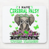 Zerebral Palsy Sensibilisierungsmonat Band Geschen Mousepad (Vorne)