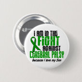 Zerebrale Lähmung im Kampf für meinen Sohn 1 Button (Vorne & Hinten)