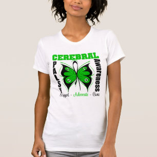 Zerebrale Lähmungs-Bewusstseins-Schmetterling T-Shirt