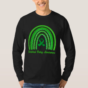 Zerebralparese-Bewusstseinsmonat Retro-Regenbogen- T-Shirt