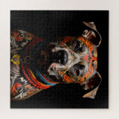 Zeremonial Staffordshire Bull Terrier Warrior Puzzle (Horizontal)