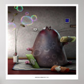 Zeremonialkatzen II (Katze Nr. 4) Poster (Vorne)