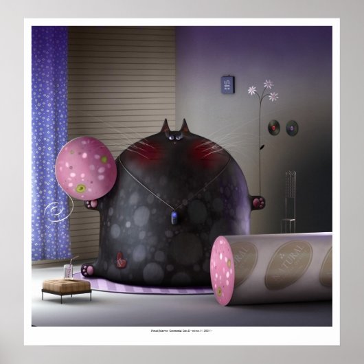 Zeremonialkatzen II (Katze Nr. 5) Poster (Vorne)