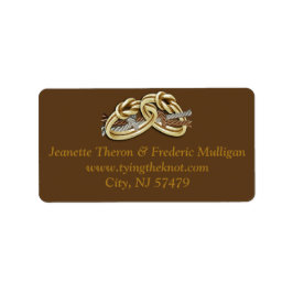 Zeremonie bearbeiten - Die Knotenmarken binden Adressaufkleber