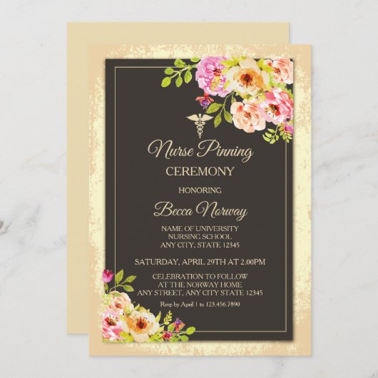 Zeremonie der Blasenentleerung Einladung (Vorne/Hinten)