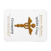 Zeremonie der weißen Matte Gold Medizin, kundenspe Magnet (Horizontal)