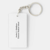 Zeremonie der weißen Matte Gold Medizin, kundenspe Schlüsselanhänger (Rückseite)