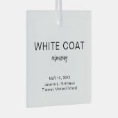 Zeremonie der weißen Matte Gold Medizin, Rundgesch Ornament Aus Glas (Vorderseite Rechts)