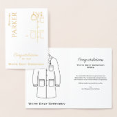 Zeremonie der weißen Matte Herzlichen Glückwunsch Folienkarte (Anzeige)