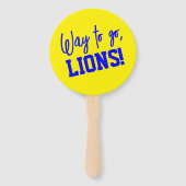 Zeremonie des Gelben und Blauen Abschlusses Fächer (Vorderseite)