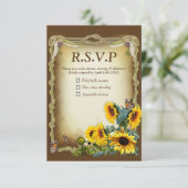 Zeremonie des Handhelds - Den Knoten binden RSVP Karte (Stehend Vorderseite)