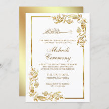 Zeremonie des Islamischen Mehndi-Ortes White Gold