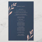 Zeremonie des Programms "Navy and Pink Geometric F (Rückseite)