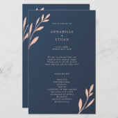 Zeremonie des Programms "Navy and Pink Geometric F (Vorne/Hinten)